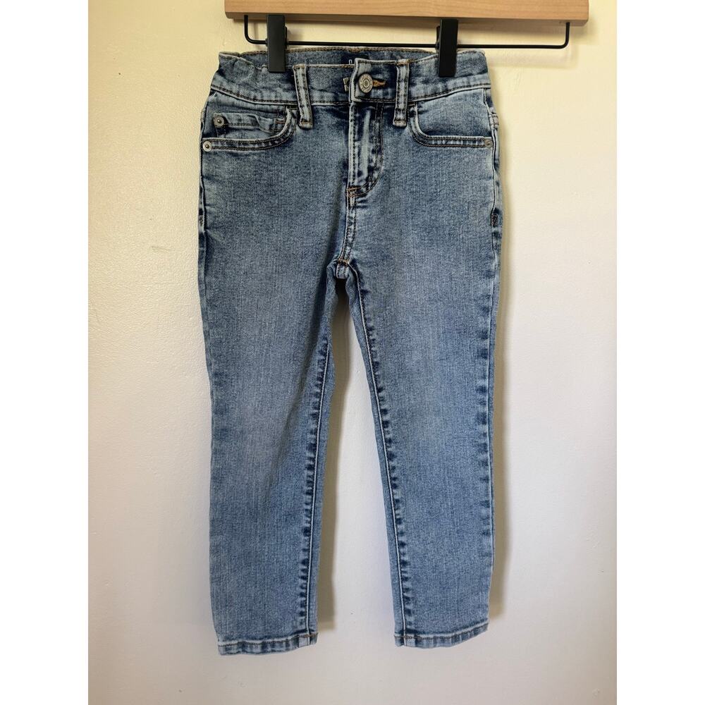 Gap Kids Stretch Skinny Jeans Girls Size 5 Regular Light Wash Denim - Picture 8 of 10